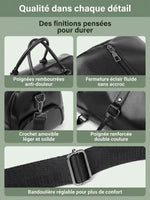 Sac de sport homme chic, cuir PU épuré