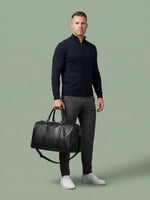 Sac de sport homme chic, cuir PU épuré