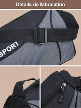 Sac de sport polochon 12L avec sangles veste/tapis