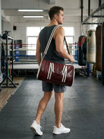 Sac de sport vintage, style rétro boxe