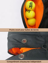 Sac de tennis 6 raquettes HEAD, design tout noir