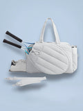 Sac de tennis pour femme, format tote matelassé