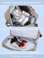 Sac de voyage sport avec passant valise à roulettes