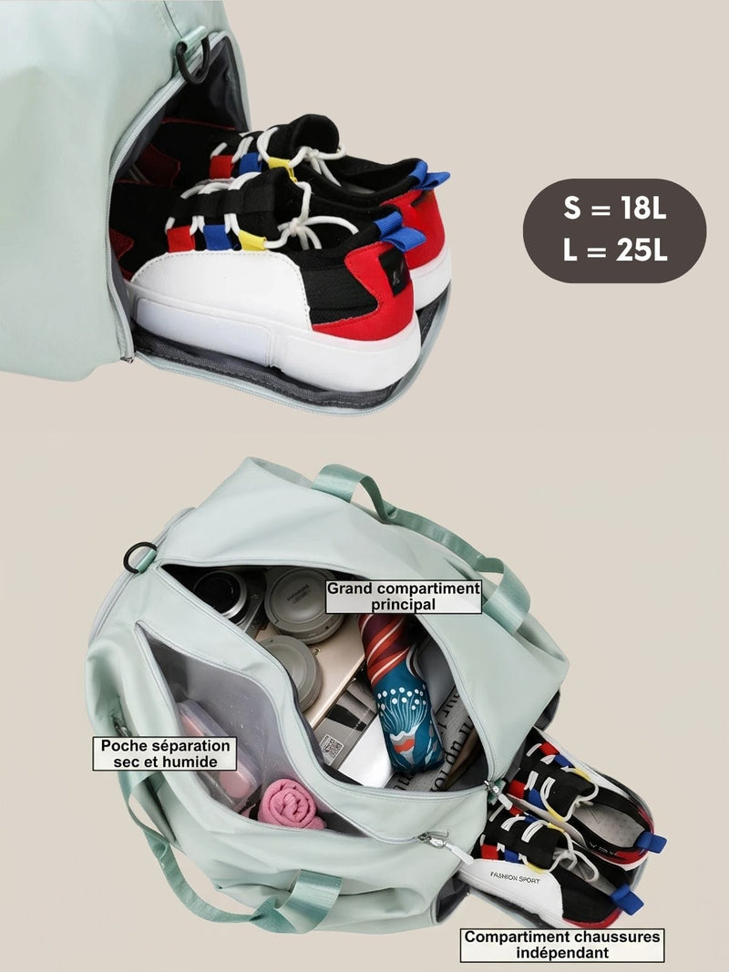 Sac de yoga duffle, 2 tailles, 3 coloris