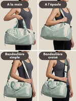 Sac de yoga duffle, 2 tailles, 3 coloris