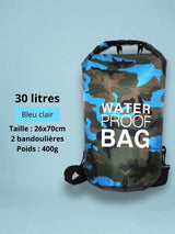 Sac étanche mer 5 à 30L pour kayak et rafting