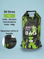 Sac étanche mer 5 à 30L pour kayak et rafting