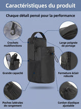 Sac magnétique sport, se fixe sur un rack