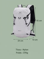 Sac randonnée léger 15L, format cabine avion