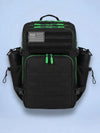 Black Green zip 45L
