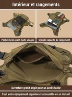 Sac tactique torse, structure rigide EVA
