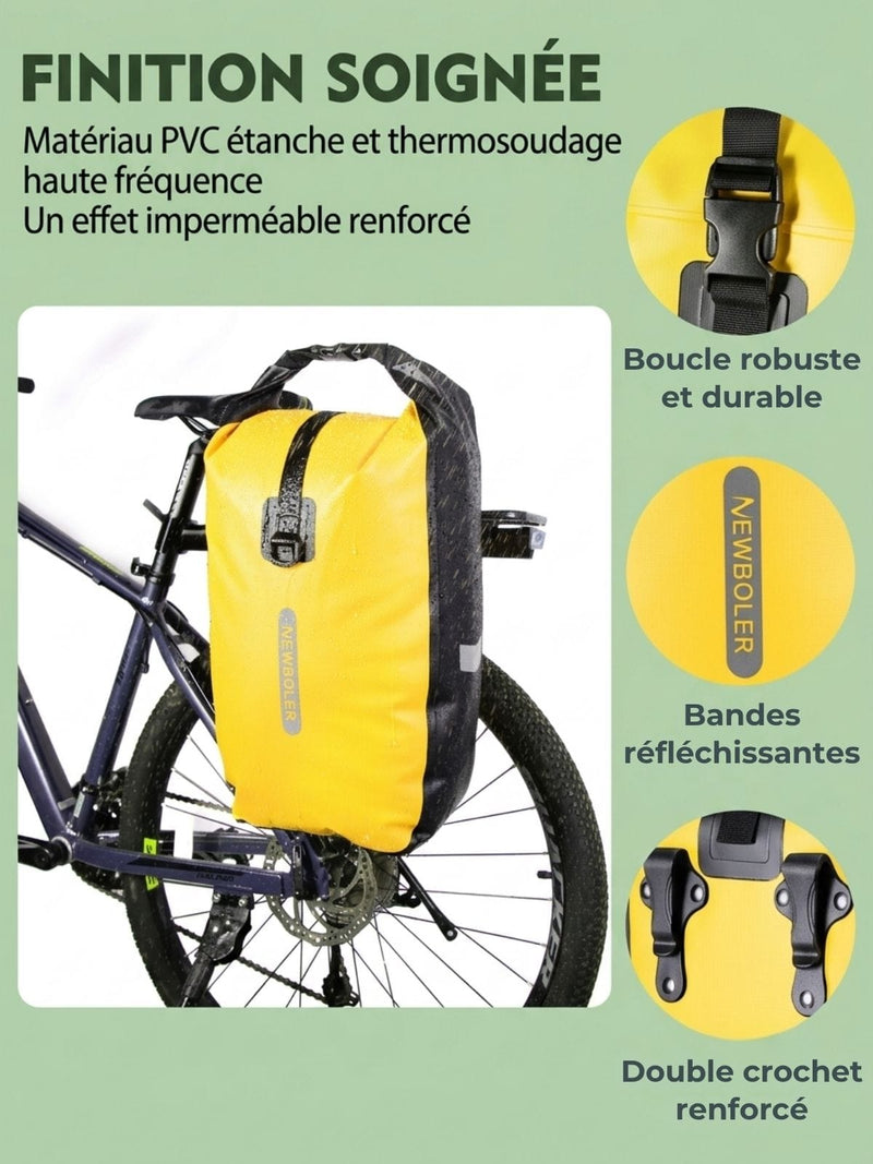 Sacoche vélo étanche 10/20L multifonction