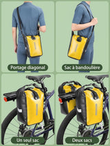 Sacoche vélo étanche 10/20L multifonction