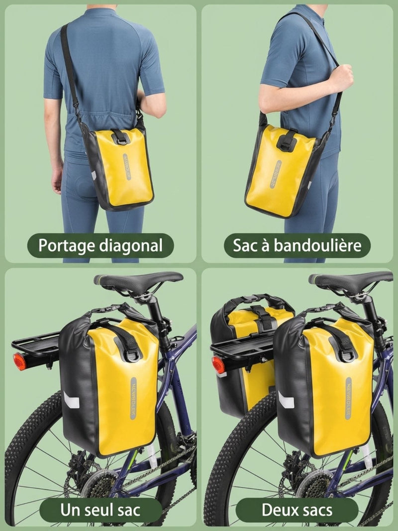 Sacoche vélo étanche 10/20L multifonction